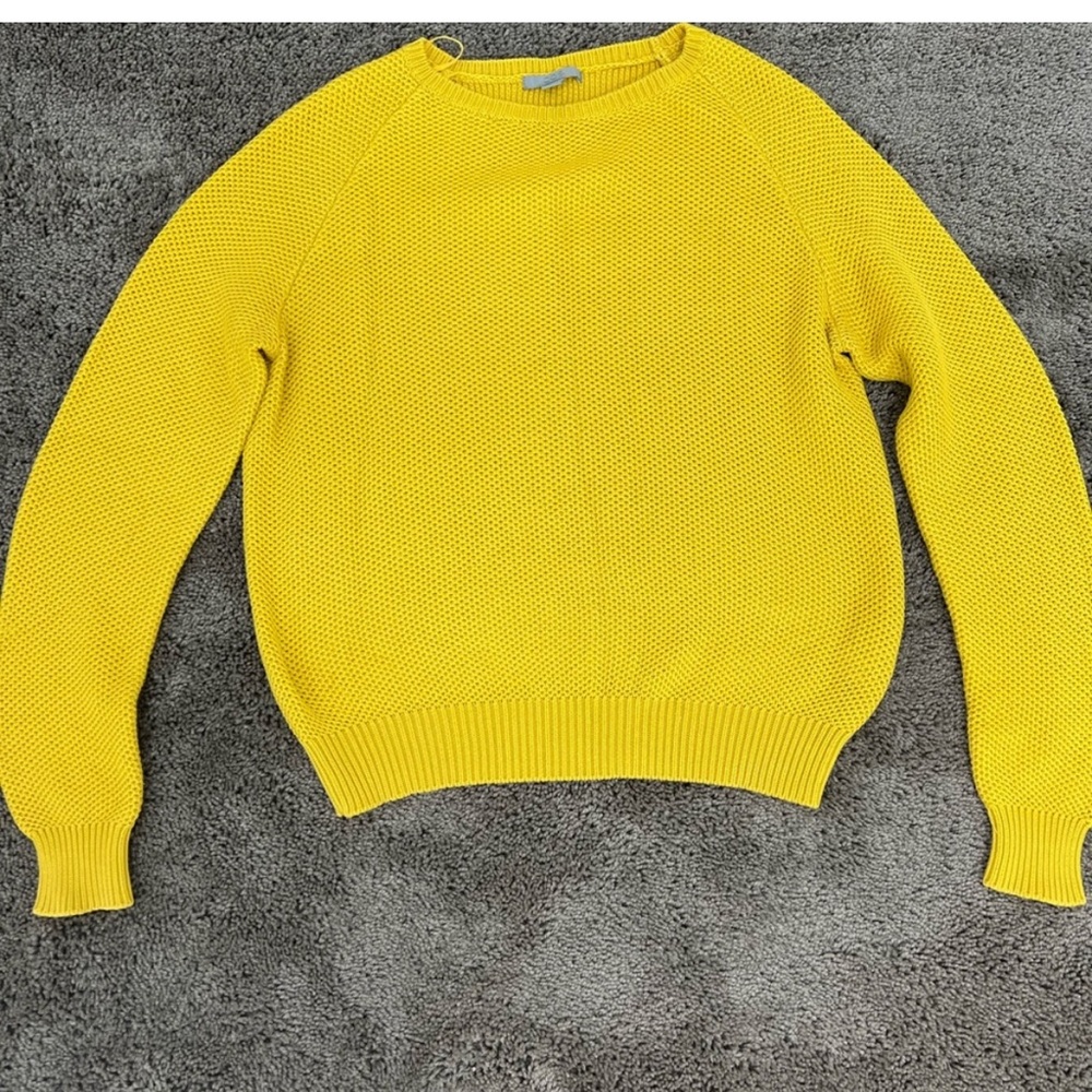 COS Bright Yellow Crew Neck Sweater